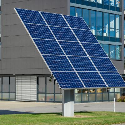 Solar Panel In Front Of Building